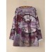 <b>Notice</b>: Undefined variable: alt_image in <b>/www/wwwroot/www.toponeclothing.com/vqmod/vqcache/vq2-catalog_view_theme_fastor_template_product_product.tpl</b> on line <b>162</b>Vintage Floral Printed O-neck Long Sleeve Irregular Hem T-shirt For Women