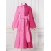 <b>Notice</b>: Undefined variable: alt_image in <b>/www/wwwroot/www.toponeclothing.com/vqmod/vqcache/vq2-catalog_view_theme_fastor_template_product_product.tpl</b> on line <b>162</b>Women Long Sleeve Pleated Loose Contrast Color Block Patchwork Solid Lapel Midi Dresses