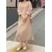 <b>Notice</b>: Undefined variable: alt_image in <b>/www/wwwroot/www.toponeclothing.com/vqmod/vqcache/vq2-catalog_view_theme_fastor_template_product_product.tpl</b> on line <b>162</b>Women Solid Side Fork Elastic Waist Lace-up Ankle Length Midi Dresses